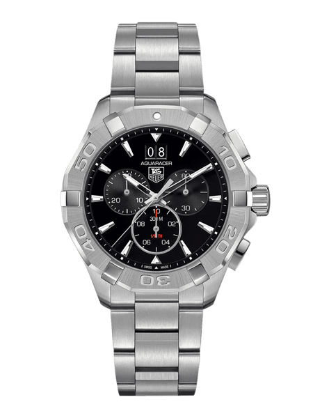 TAG Heuer Aquaracer Quartz Chronograph Black Dial 43mm Men's Watch