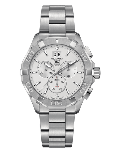 TAG Heuer Aquaracer Quartz Chronograph Grey Dial 43mm Men's Watch