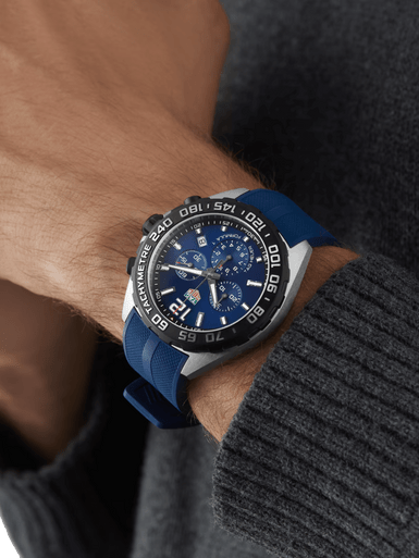 TAG Heuer Formula 1 Chronograph Quartz Blue & Rubber 43mm Men's Watch