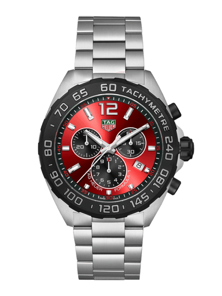 TAG Heuer Formula 1 Chronograph Quartz Red Dial 43mm Men's Watch