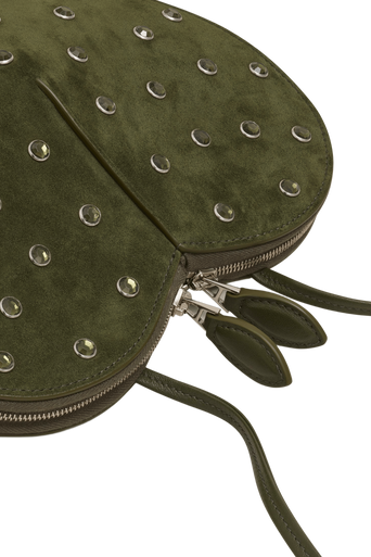 Alaia Le Coeur Bag in Strass Suede Goatskin - Image 4
