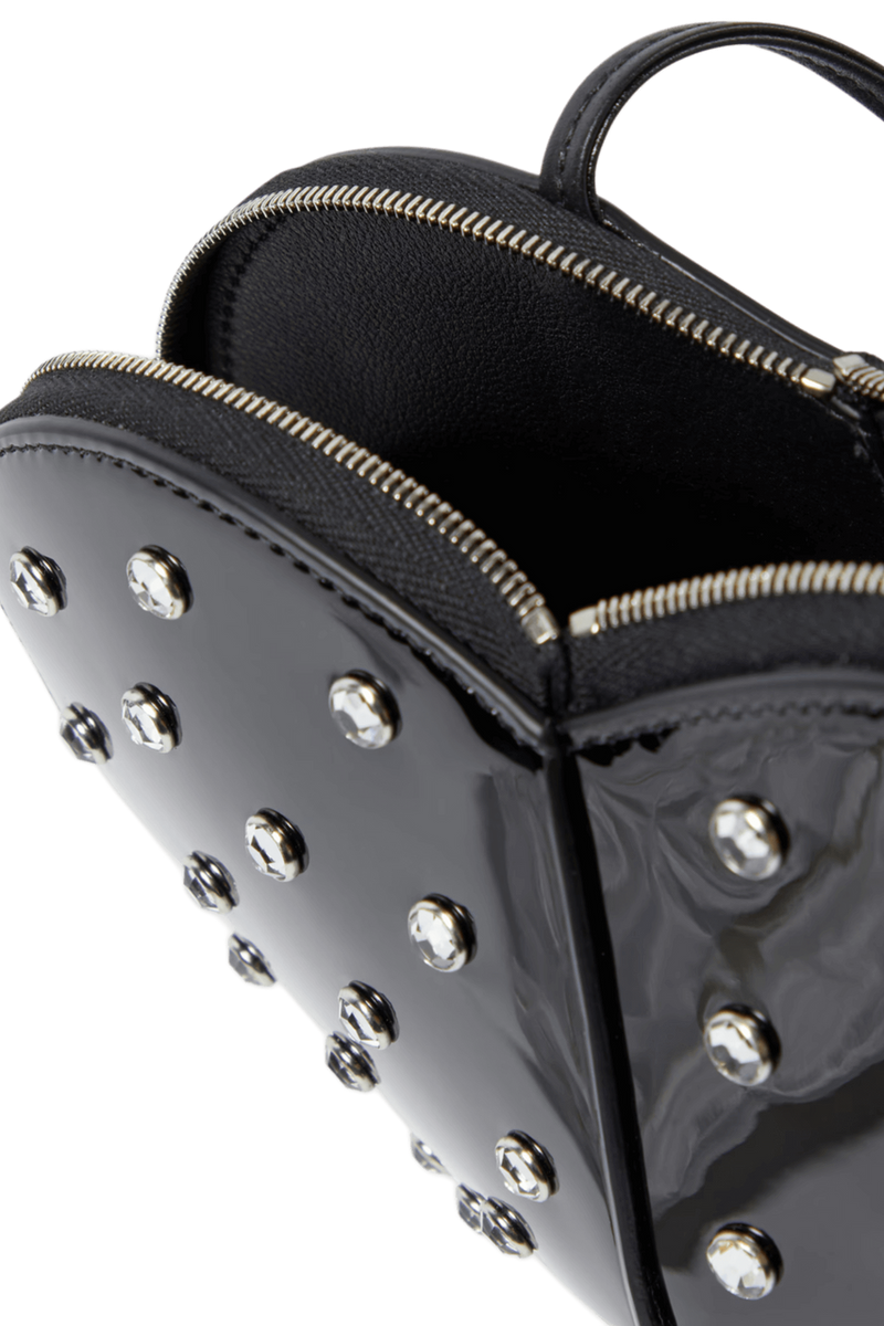 Alaia Le Coeur Studded Leather Crossbody Bag - Image 3