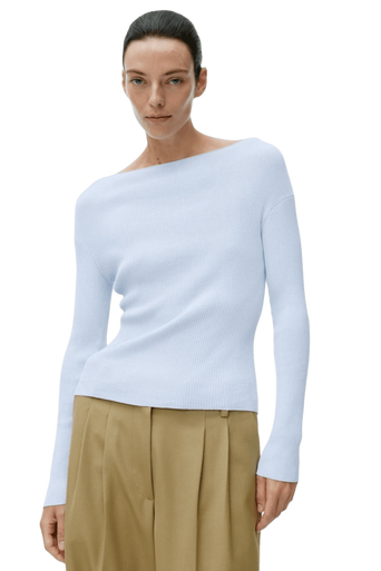 Arket Women's Boat-Neck Rib Top