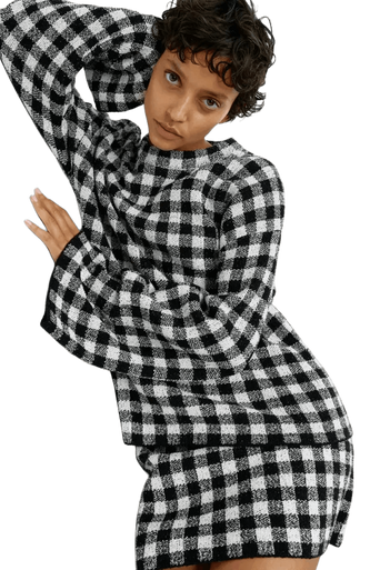 Arket Women's Jacquard Knit Mini Skirt