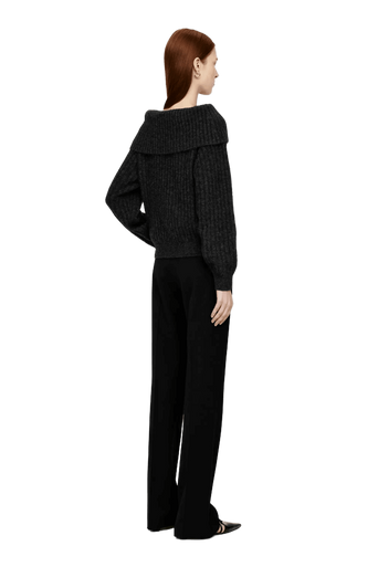 Arket Women's Off-Shoulder Rib Jumper - Image 7