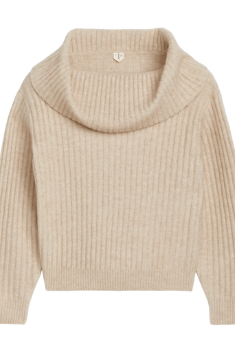 Arket Women's Off-Shoulder Rib Jumper - Image 8