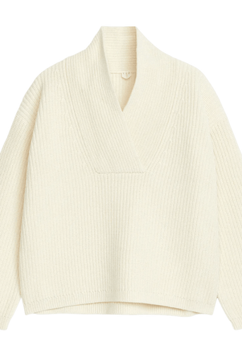 Arket Women's Shawl Collar Jumper - Image 4