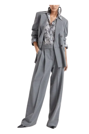 Brunello Cucinelli Women's Abstract-print Silk Shirt - Image 5