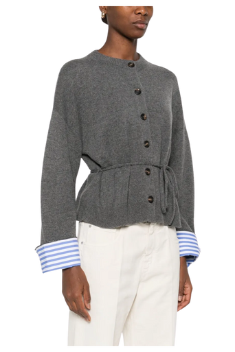 Brunello Cucinelli Women's Button-fastening Tie-waist Cardigan