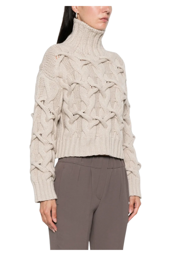 Brunello Cucinelli Women's Cable-knit Cashmere Sweater