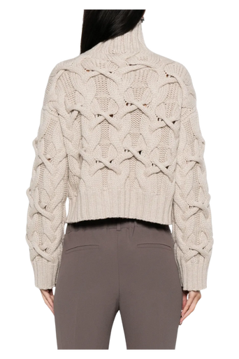 Brunello Cucinelli Women's Cable-knit Cashmere Sweater - Image 3