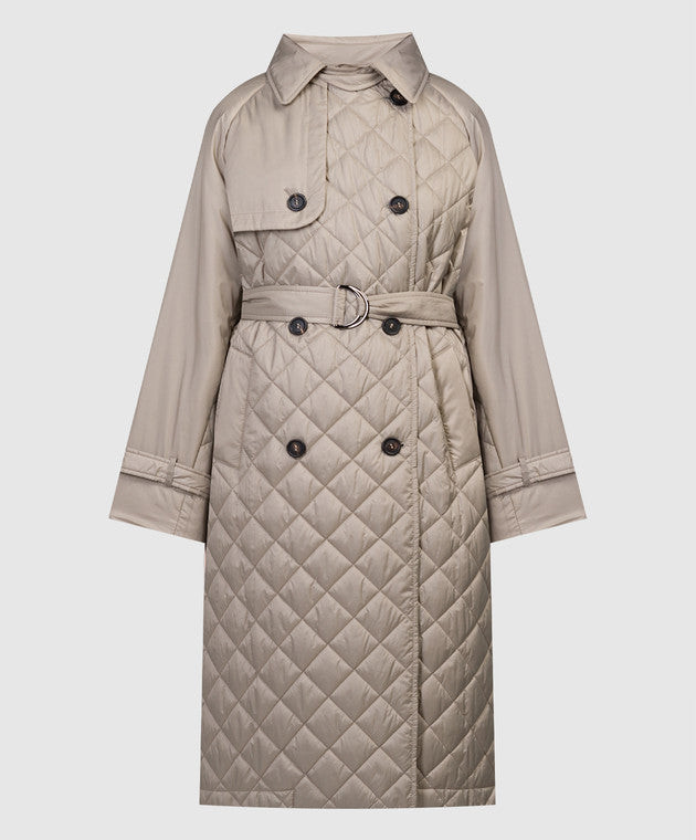 Brunello Cucinelli Women's Double-breasted Quilted Trench Coat