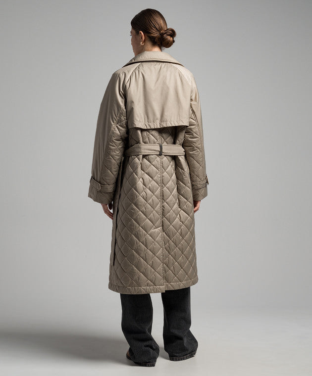 Brunello Cucinelli Women's Double-breasted Quilted Trench Coat - Image 3
