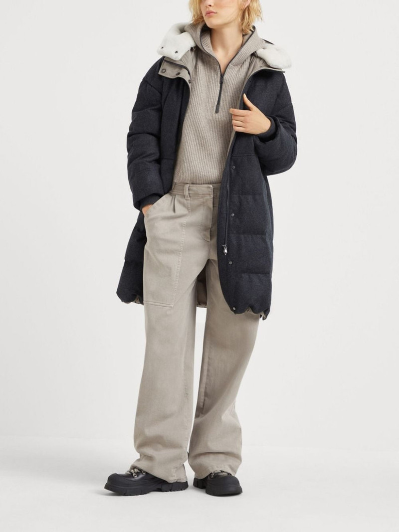 Brunello Cucinelli Women's Hooded Ribbed Knit Cashmere Sweater - Image 5