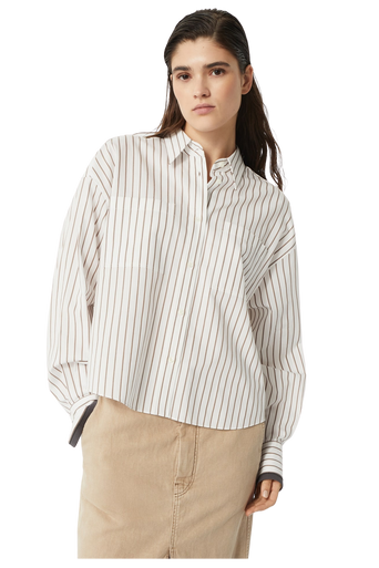 Brunello Cucinelli Women's Monili-trim Shirt