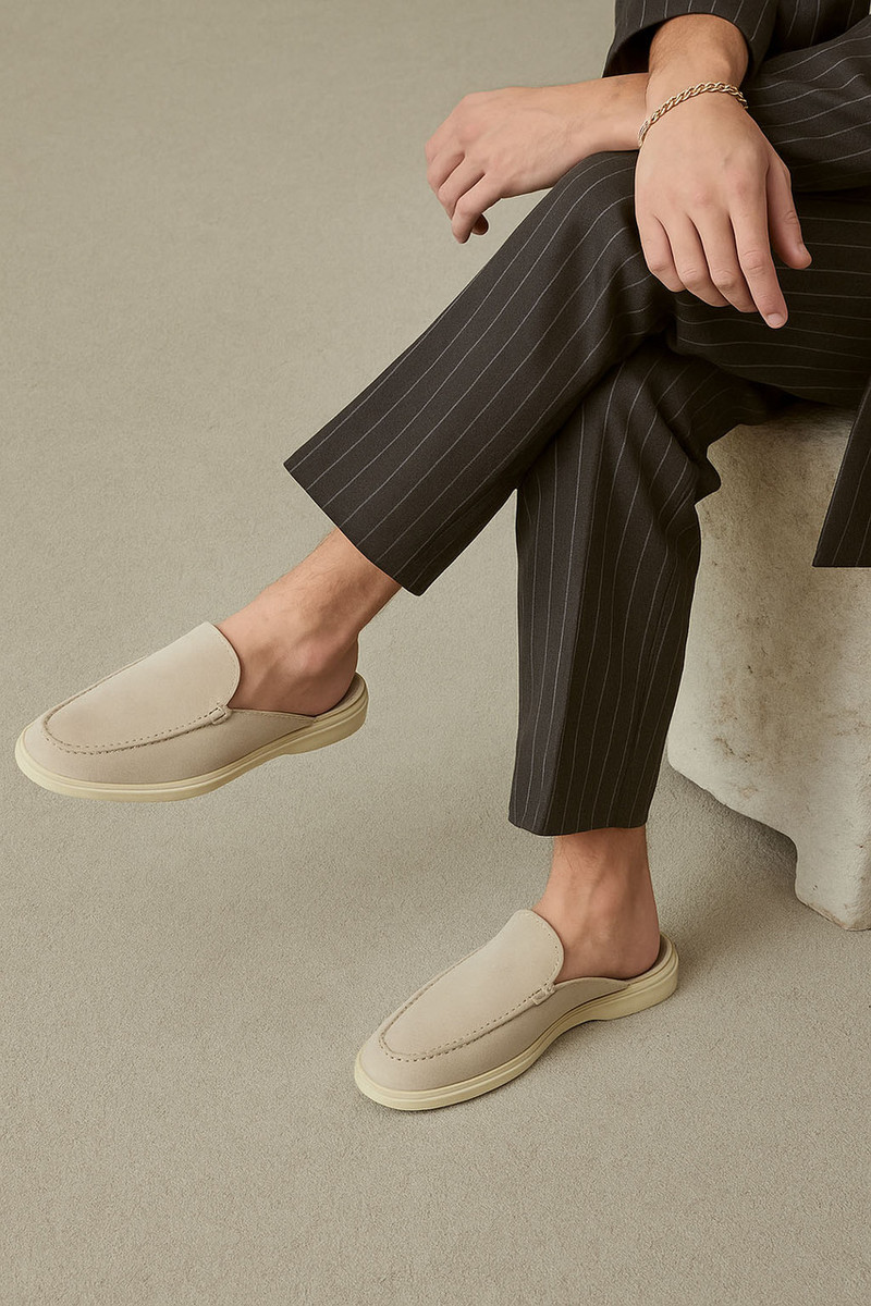 Loro Piana Men's Babouche Walk Loafers - Image 5