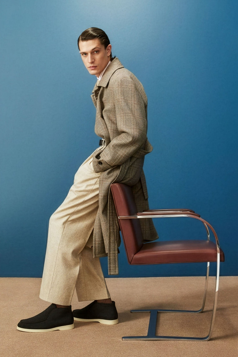 Loro Piana Men's Open Walk Chukka Boots (Suede with Beaver Fur) - Image 3