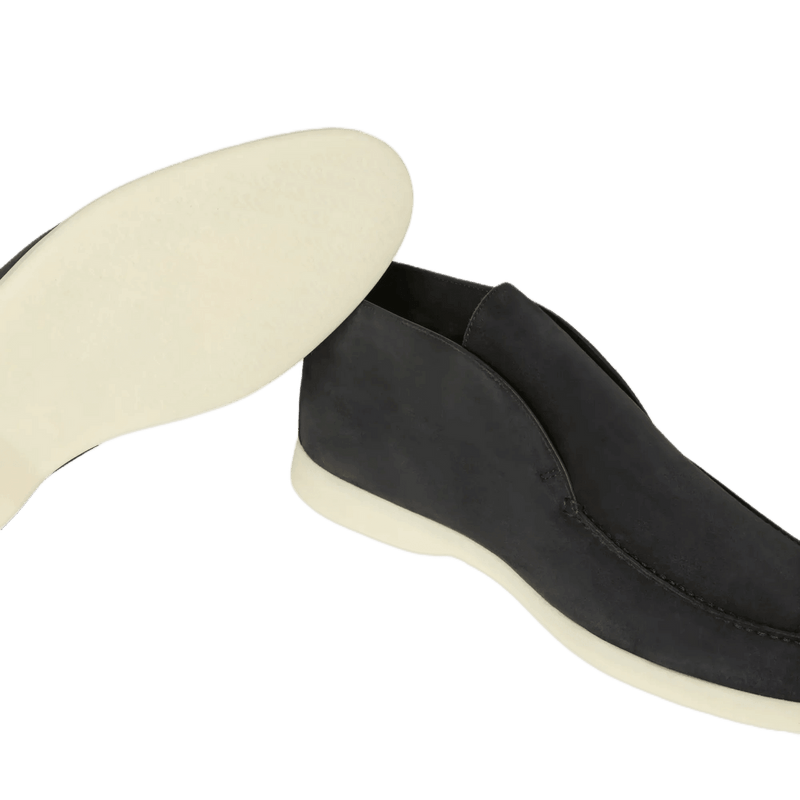 Loro Piana Men's Open Walk Chukka Boots (Suede with Beaver Fur) - Image 10