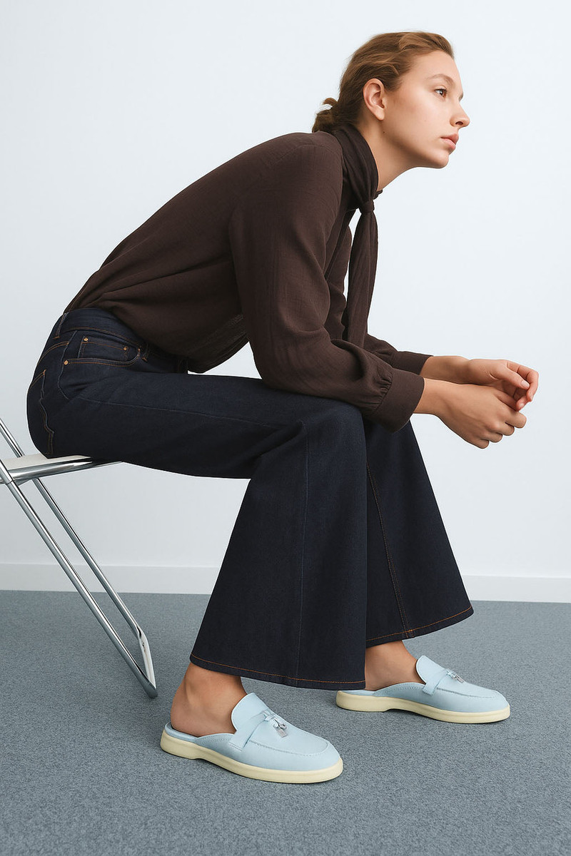 Loro Piana Women's Babouche Charms Walk Loafers - Image 5