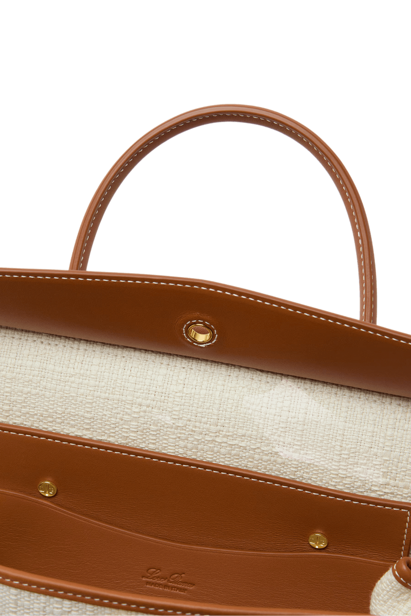 Loro Piana Women's Loom bag L25 (Cotton, Calfskin) - Image 8