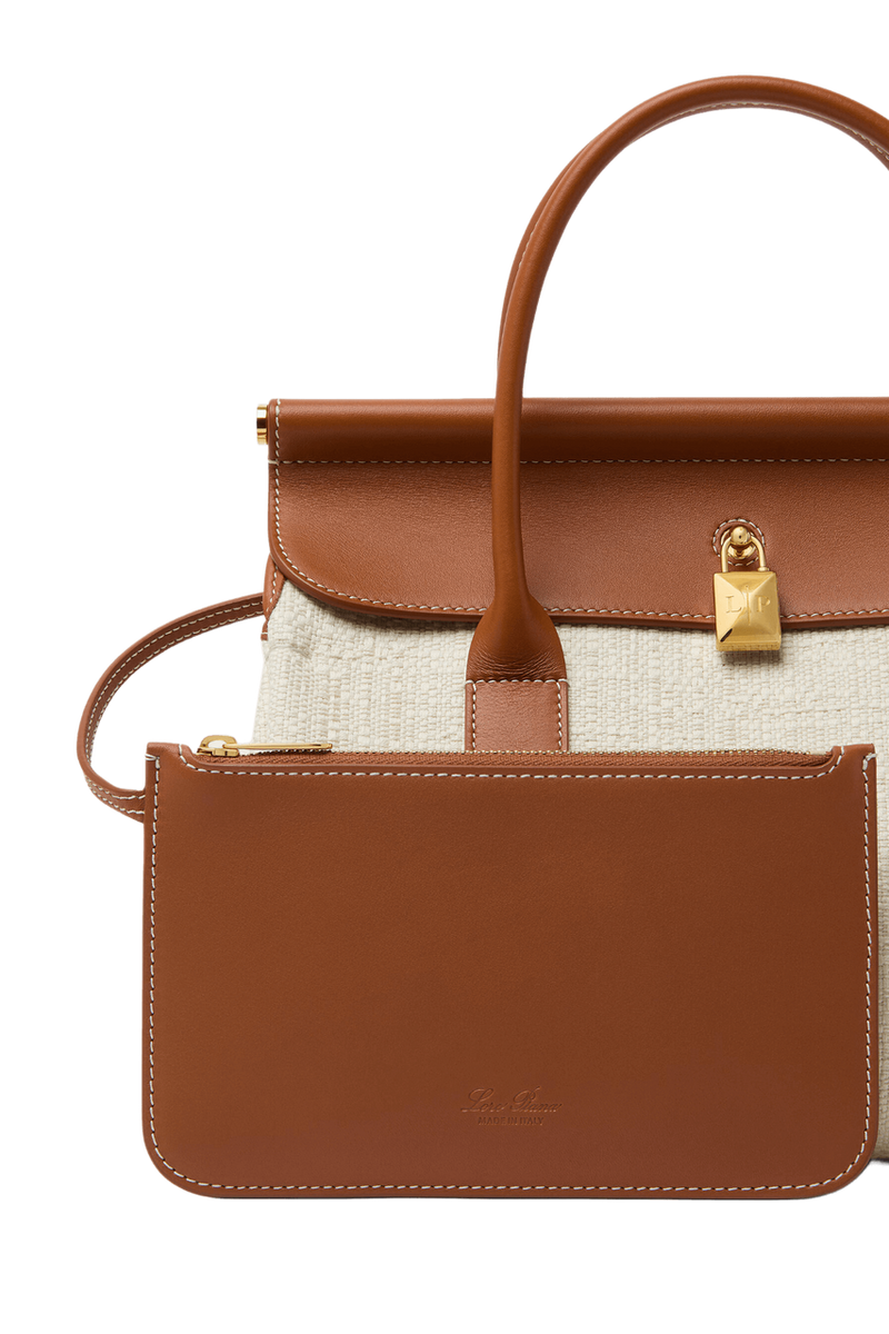 Loro Piana Women's Loom bag L25 (Cotton, Calfskin) - Image 9