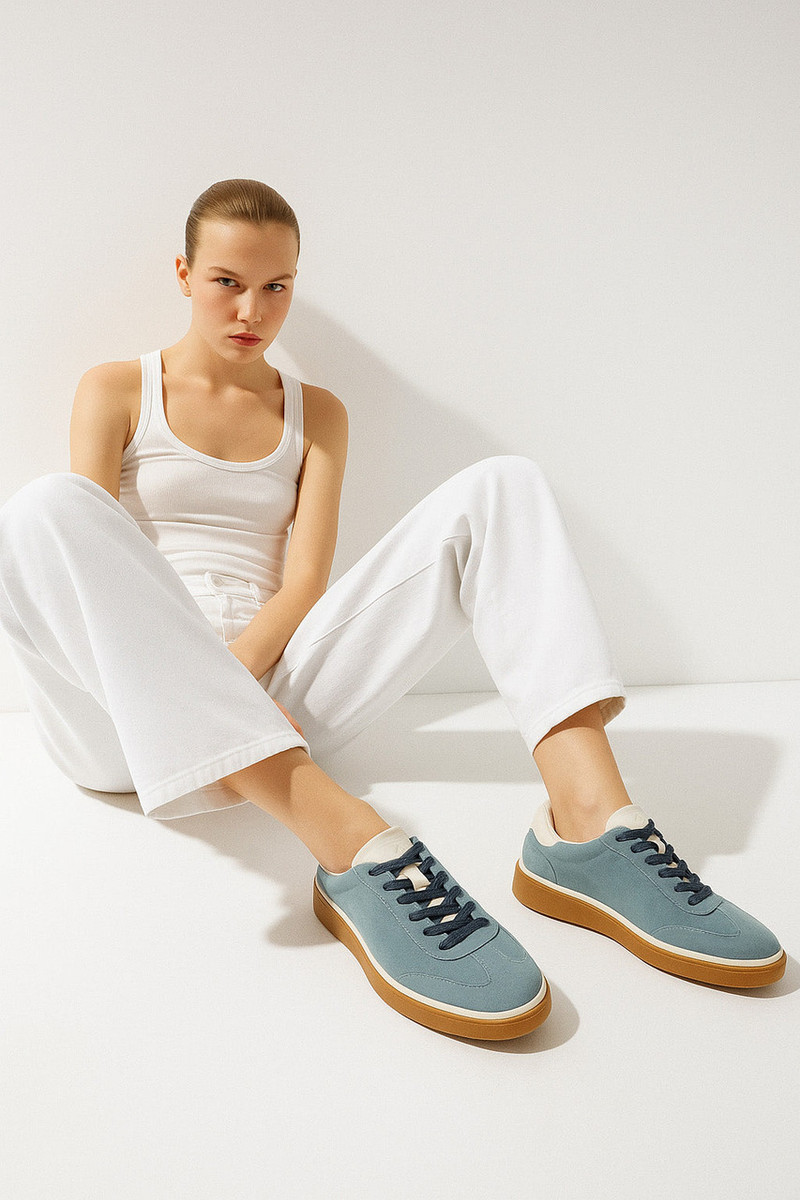 Loro Piana Women's Tennis Walk Sneakers (Suede Calf Split) - Image 7