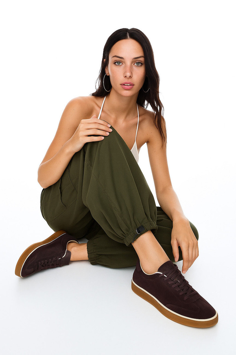 Loro Piana Women's Tennis Walk Sneakers (Suede Calf Split) - Image 10