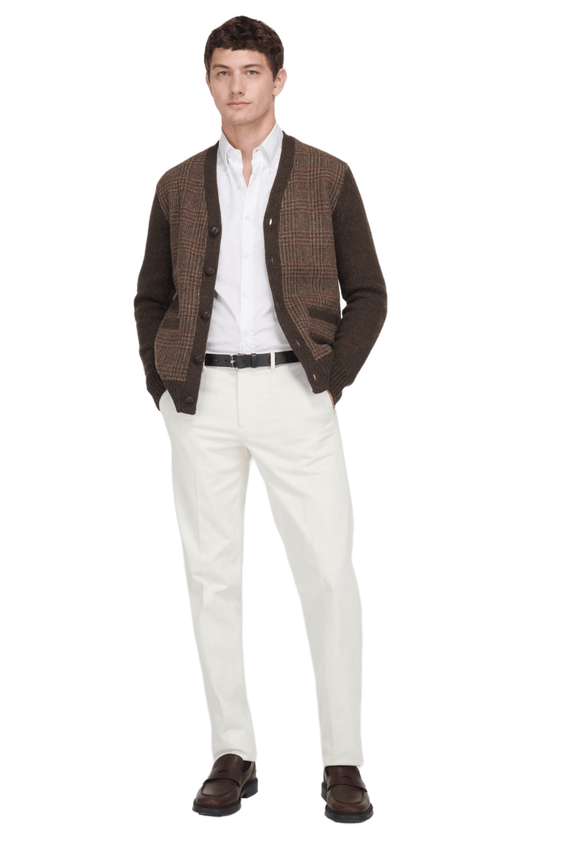 Ralph Lauren Men's Glen Plaid Paneled Wool Cardigan - Image 5