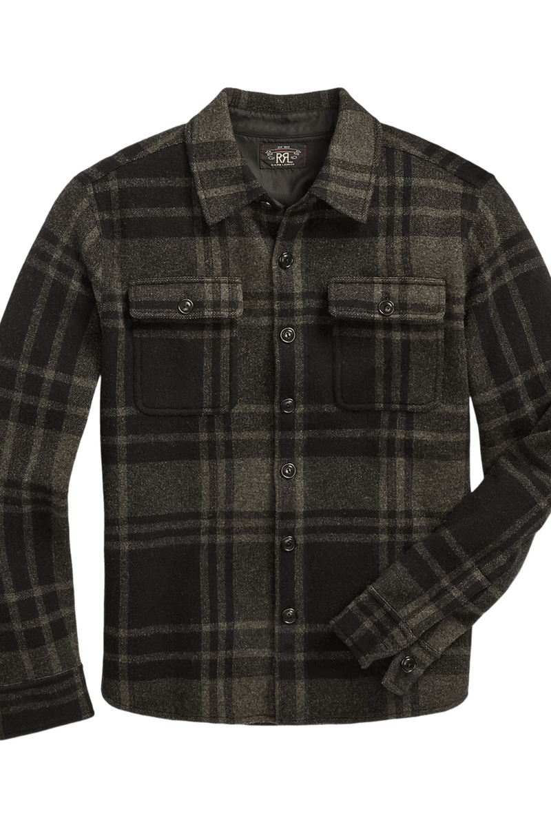 Ralph Lauren Men's Plaid Wool Jacquard Workshirt Jumper
