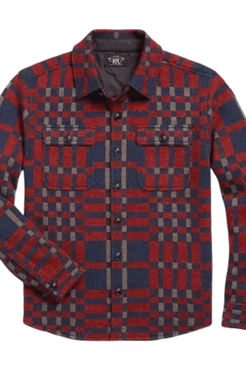Ralph Lauren Men's Plaid Wool-Blend Workshirt Jumper