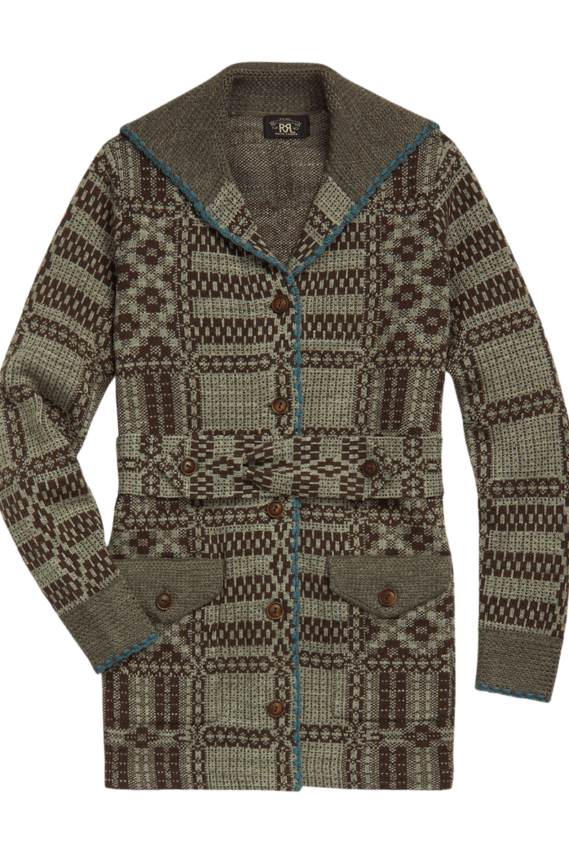 Ralph Lauren Women's Belted Jacquard Cardigan