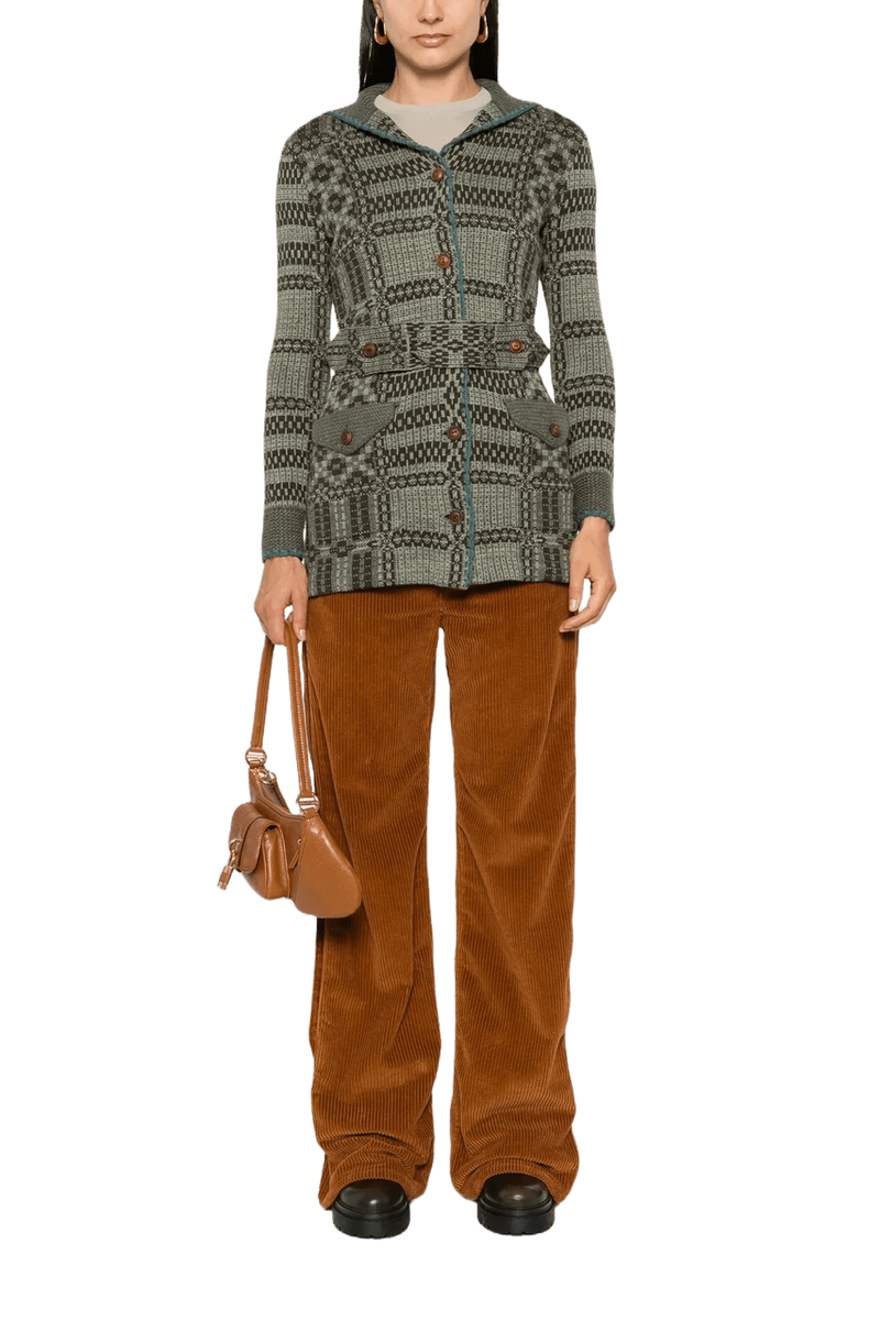 Ralph Lauren Women's Belted Jacquard Cardigan - Image 4