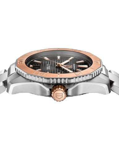 TAG Heuer Aquaracer Professional 200 Date 40mm 18k Rose Gold Black Dial Men's Watch - Image 3