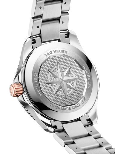 TAG Heuer Aquaracer Professional 200 Date 40mm 18k Rose Gold Black Dial Men's Watch - Image 4