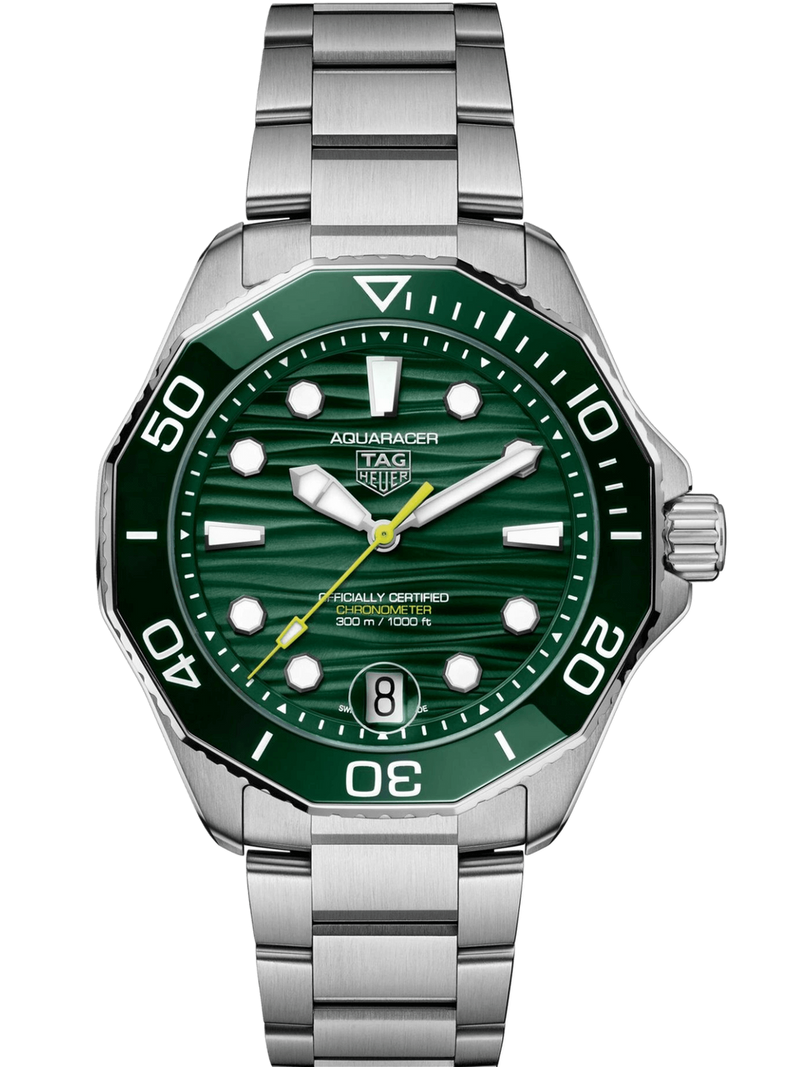 TAG Heuer Aquaracer Professional 300 Date 42mm Green Dial Men's Watch