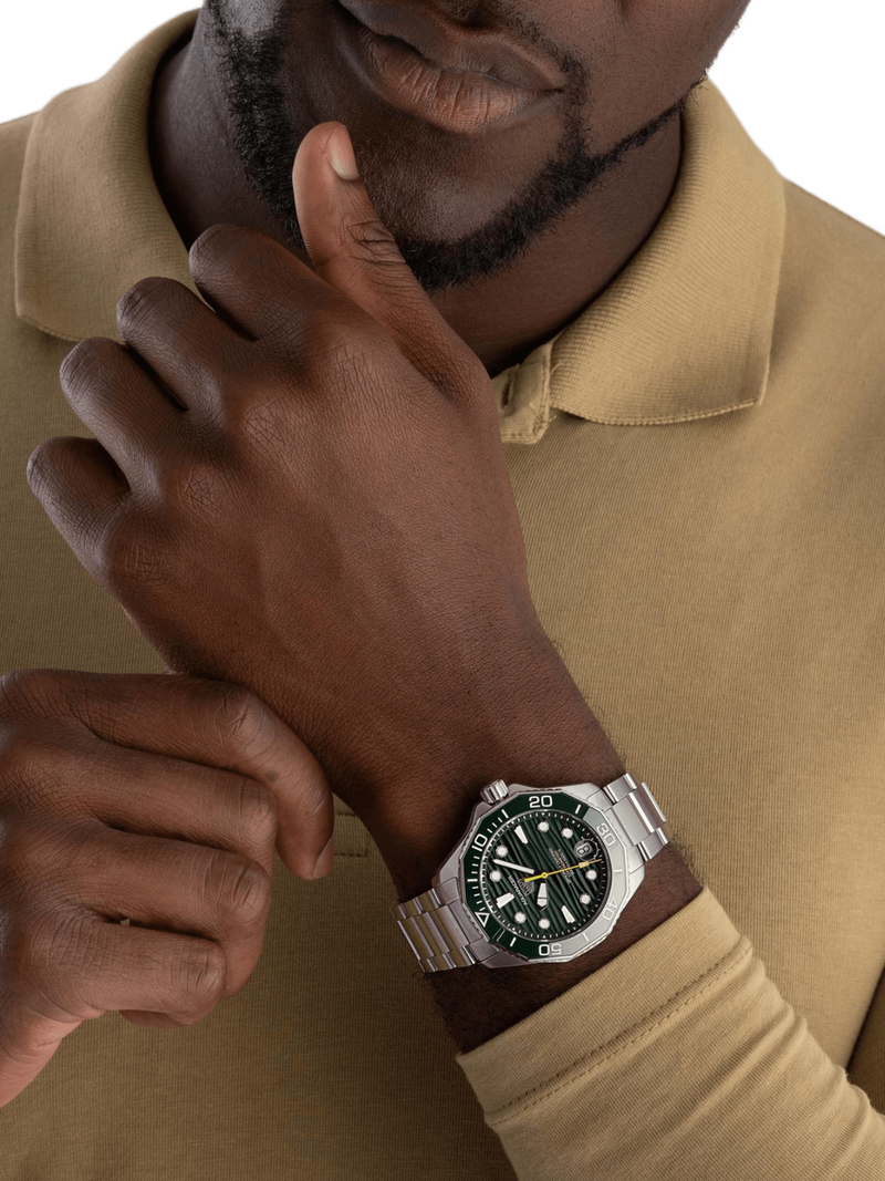 TAG Heuer Aquaracer Professional 300 Date 42mm Green Dial Men's Watch