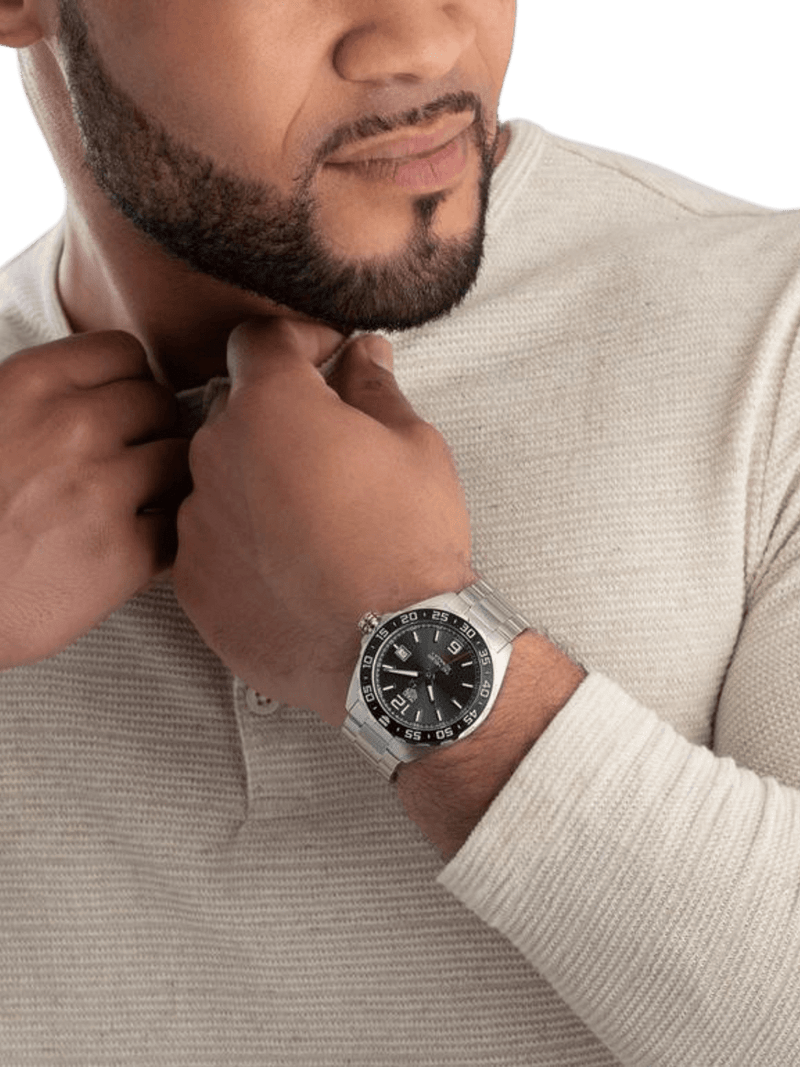 TAG Heuer Formula 1 Calibre 5 Automatic Men's Grey Steel Chronograph 43mm Watch