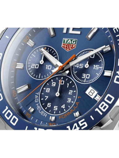 TAG Heuer Formula 1 Chronograph 43mm Blue Dial Rubber Strap Men's Watch - Image 3