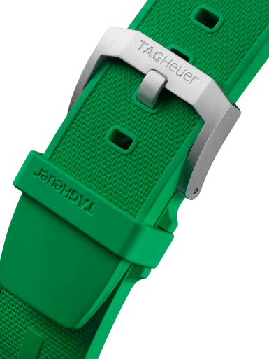 TAG Heuer Formula 1 Chronograph Quartz Green Dial & Rubber 43mm Men's Watch - Image 5