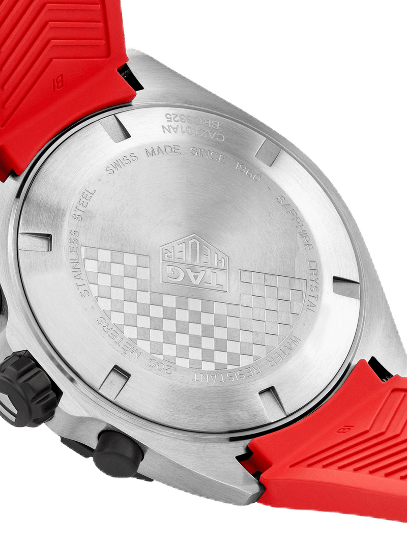 TAG Heuer Formula 1 Chronograph Quartz Red & Rubber 43mm Men's Watch - Image 4