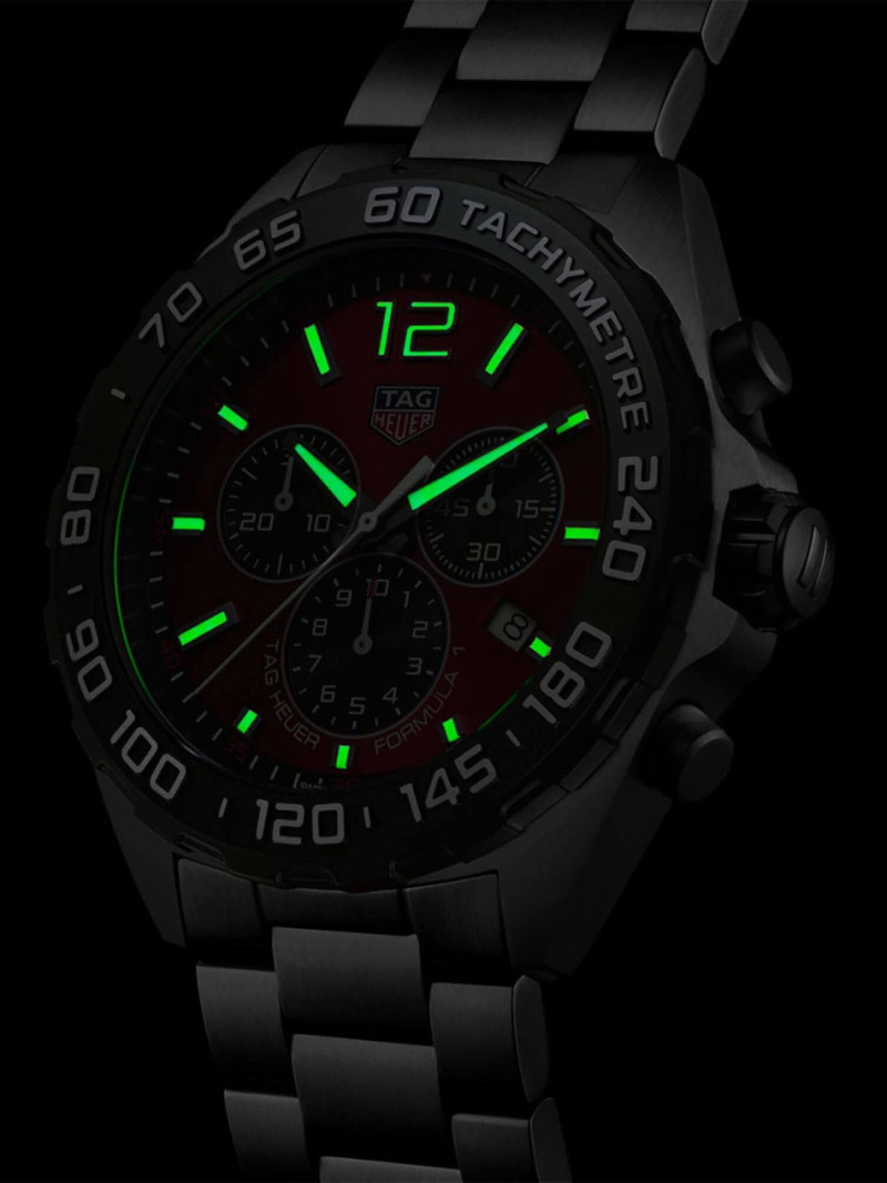 TAG Heuer Formula 1 Chronograph Quartz Red Dial 43mm Men's Watch - Image 6