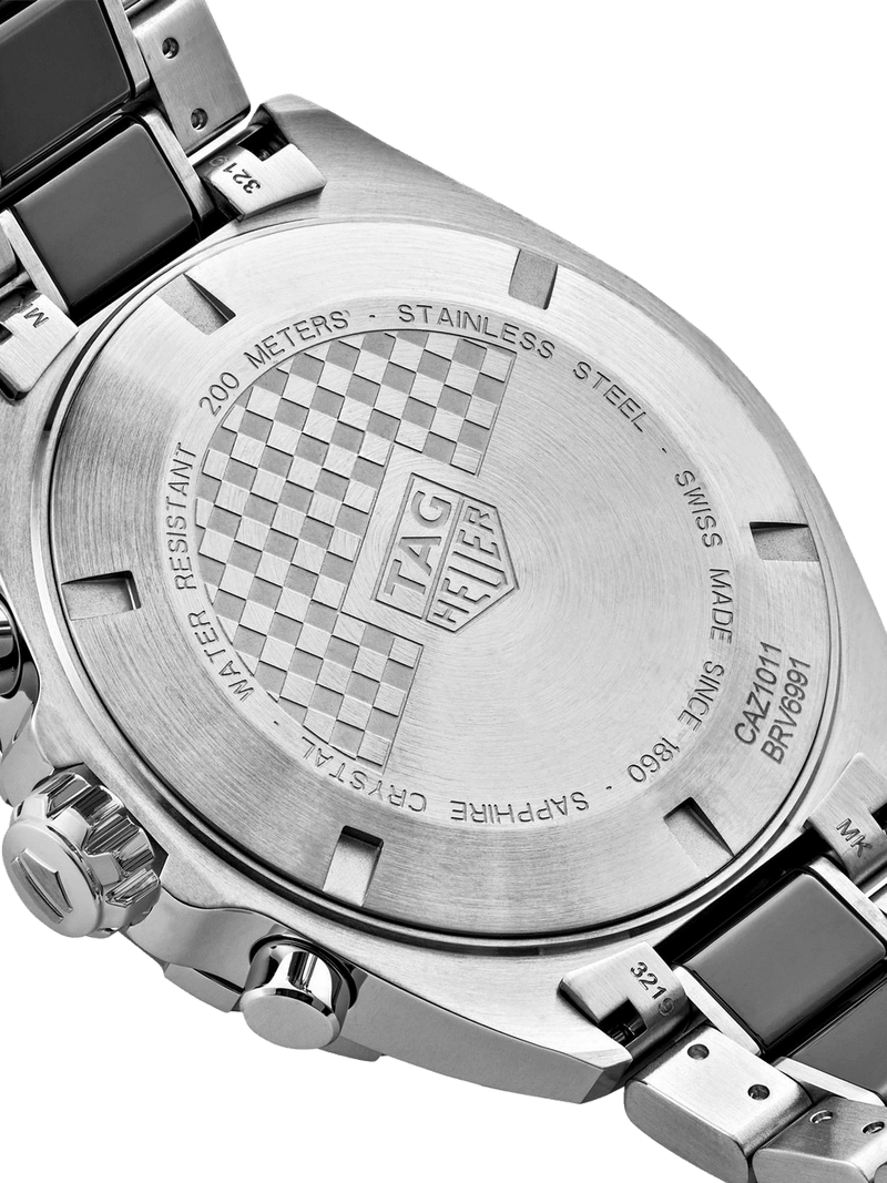 TAG Heuer Formula 1 Chronograph Quartz Steel & Black Ceramic Band 43mm Men's Watch - Image 5