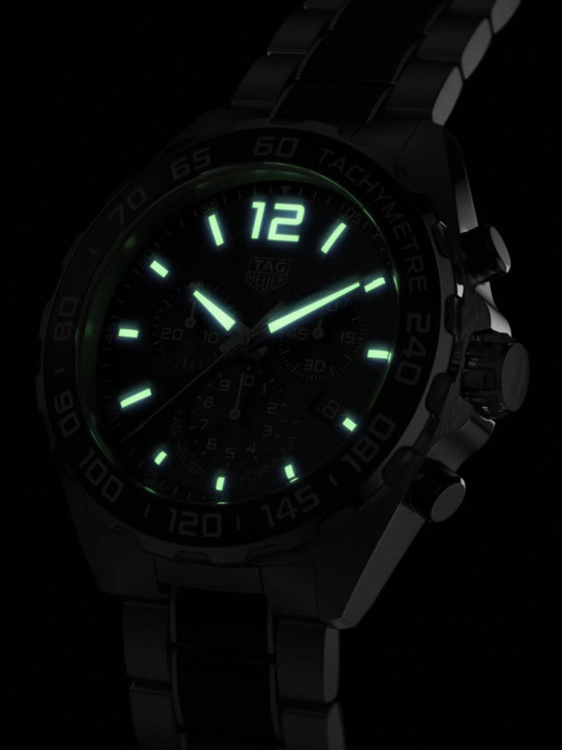 TAG Heuer Formula 1 Chronograph Quartz Steel & Black Ceramic Band 43mm Men's Watch - Image 7