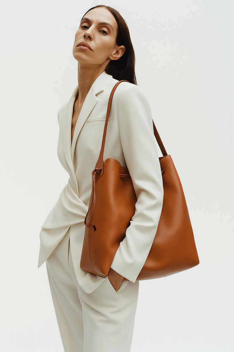 The Row Belvedere Tote Bag in Leather - Image 10