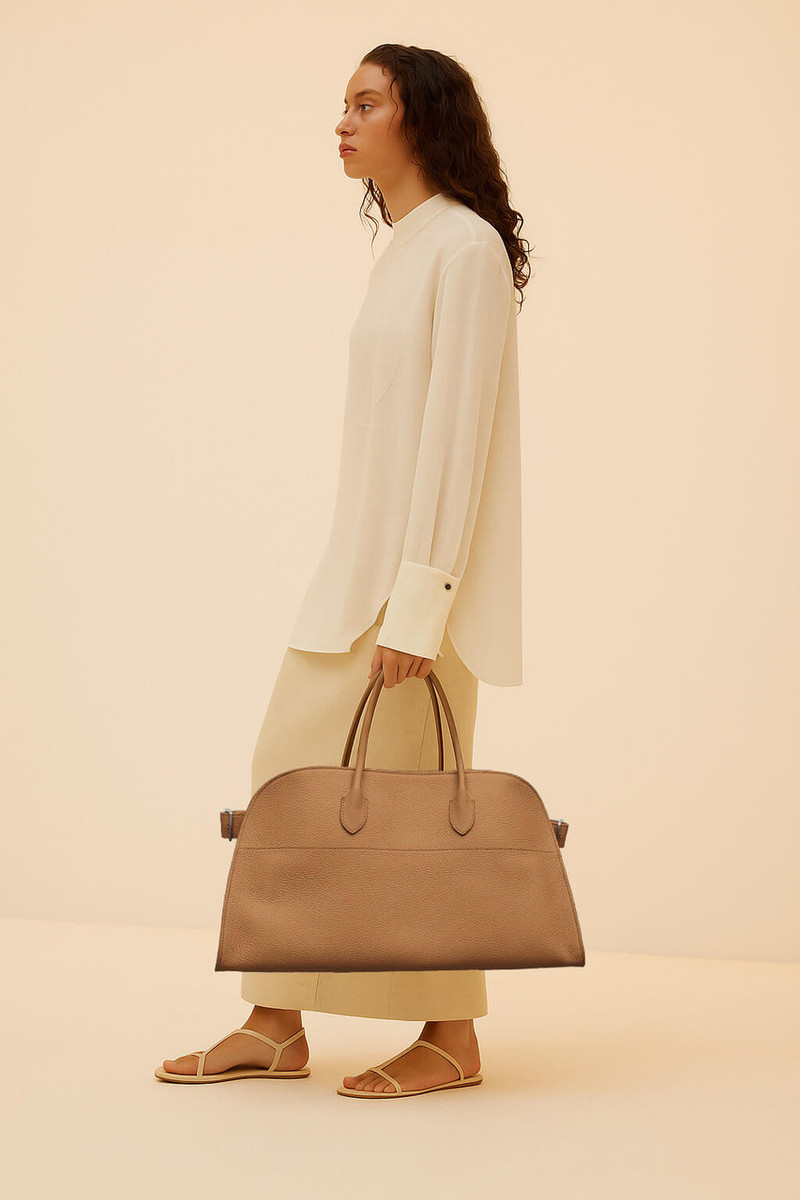 The Row EW Margaux Bag in Leather - Image 3
