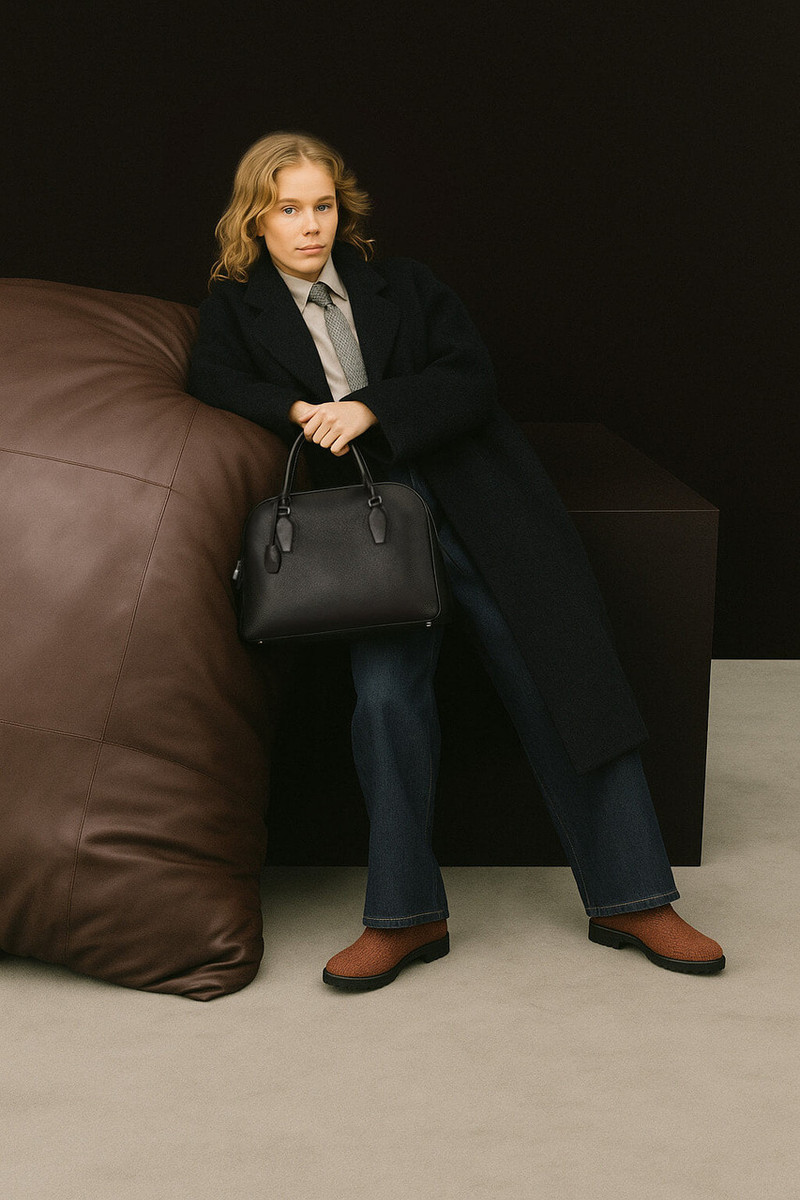 The Row India 12.00 Bag in Leather - Image 7