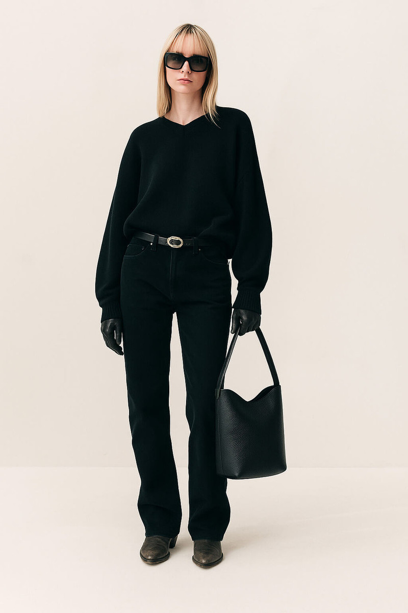 The Row Medium N/S Park Tote Bag in Leather - Image 5