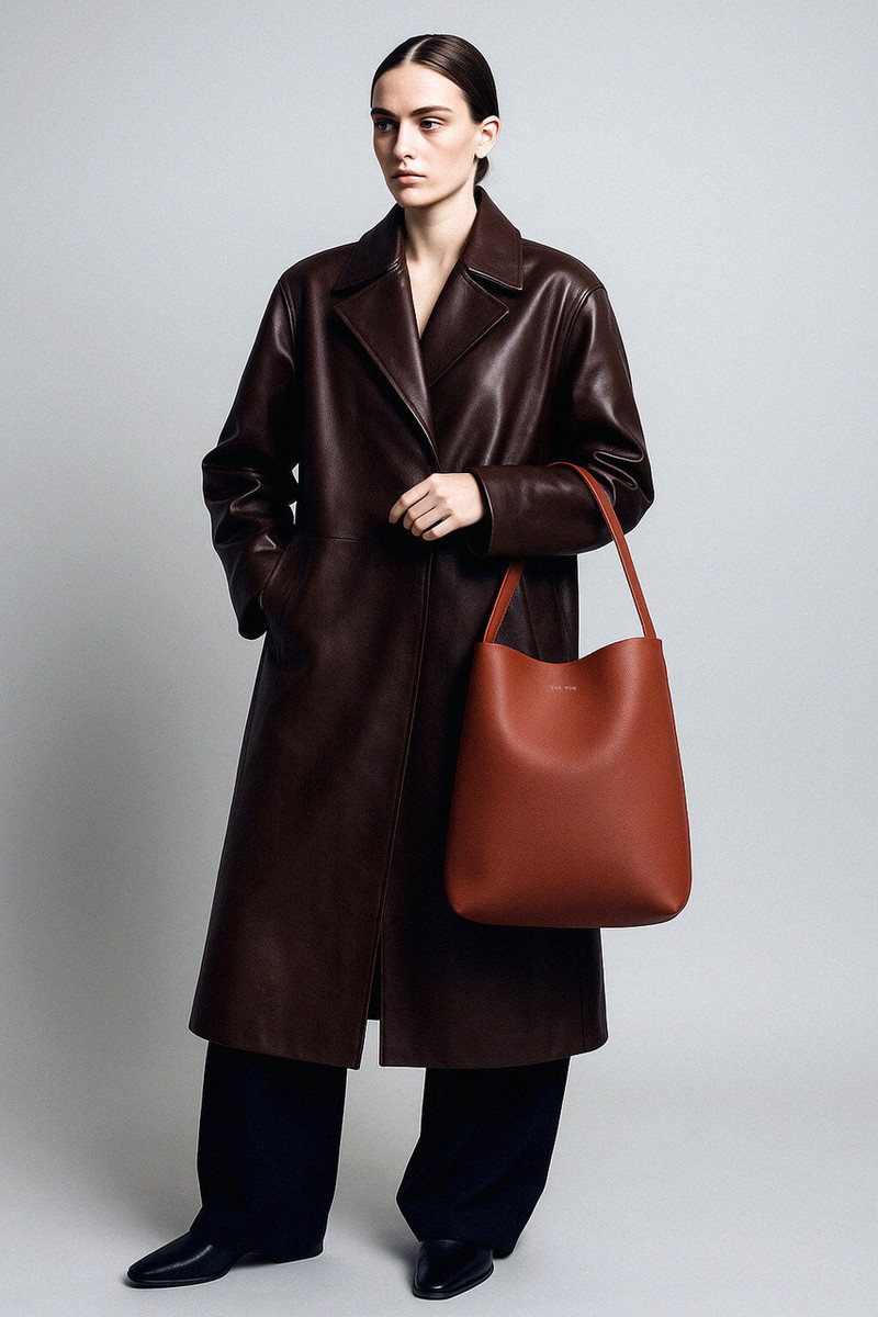 The Row Medium N/S Park Tote in Leather - Image 1