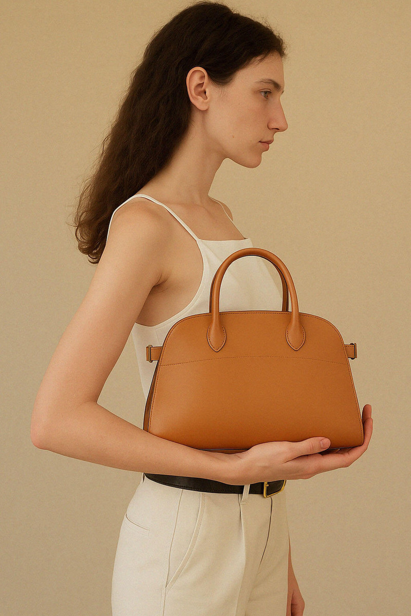 The Row Soft Margaux 10 Bag in Leather - Image 10