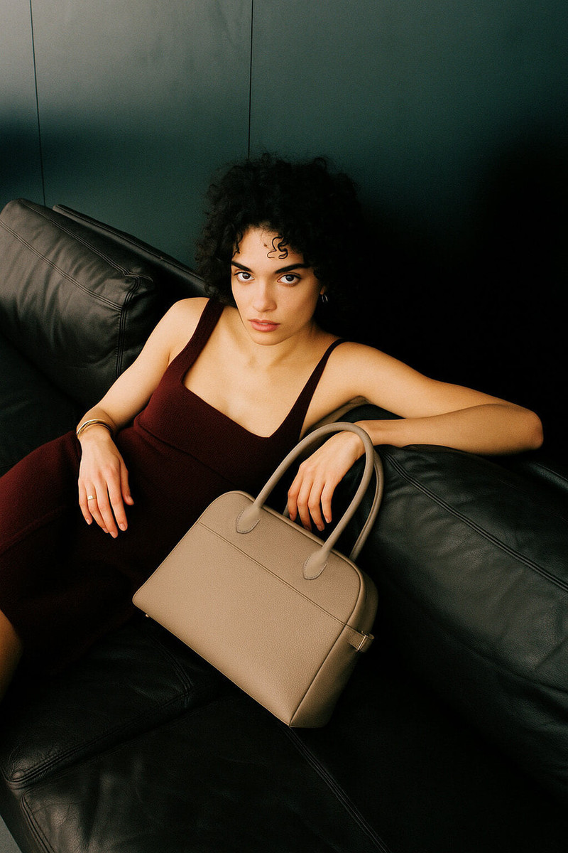 The Row Soft Margaux 12 Bag in Leather - Image 10